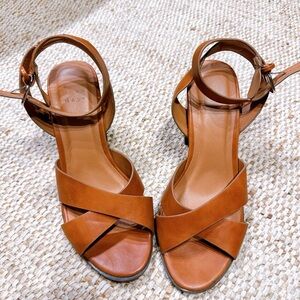 Madewell Tan Leather Sandals